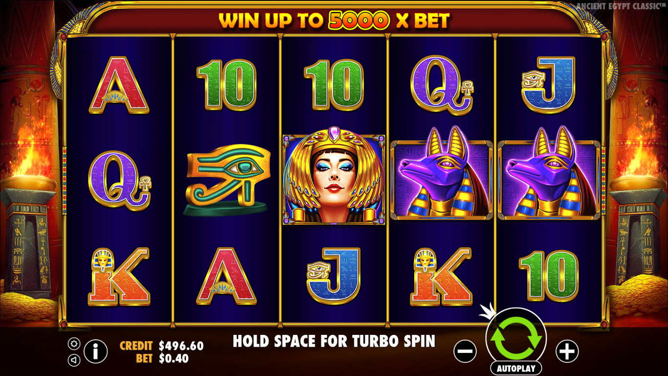 Image depicting the Ancient Egypt Classic Slot by Pragmatic Play, showcasing the demo, free play, bonus features, RTP, and review of this captivating slot game.