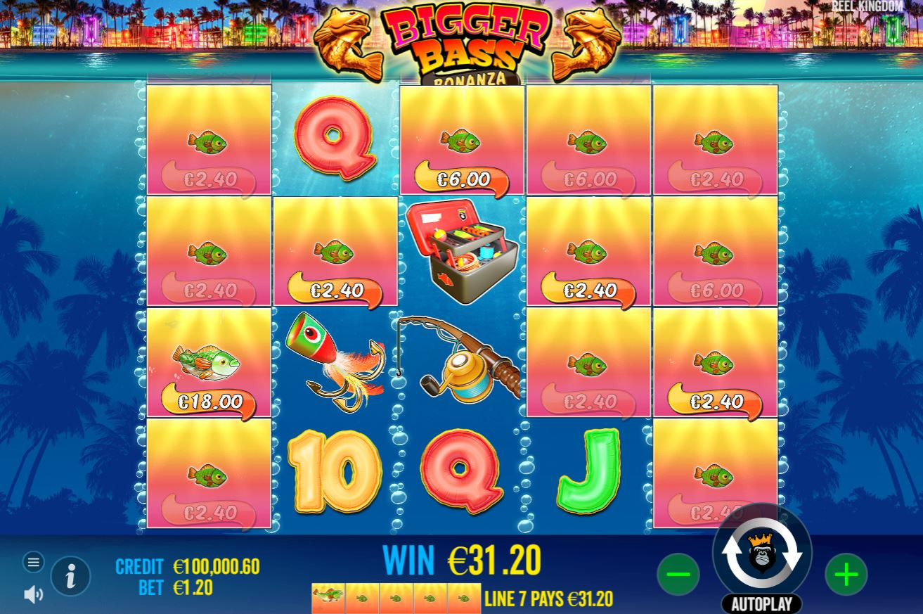 Image depicting the exciting world of Big Bass Bonanza, a popular slot game developed by Pragmatic Play. Dive into the immersive gameplay and explore the features of Big Bass Bonanza, including the demo version, the thrilling slot mechanics, and the potential for big wins. Discover the convenience of playing Big Bass Bonanza online, enjoy free play options, and unlock bonus features for an even more exciting gaming experience. Learn about the game's RTP and read our expert review for a comprehensive overview of Big Bass Bonanza and its impressive highlights.