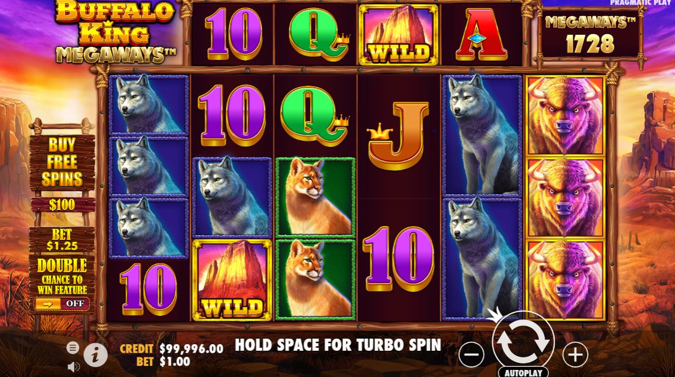 Image representing Buffalo King Slot by Pragmatic Play - a thrilling online slot game with a demo version, free play, and exciting bonus features. Read our comprehensive review of Buffalo King Slot, including its RTP and gameplay, and explore the untamed American wilderness with this captivating slot.