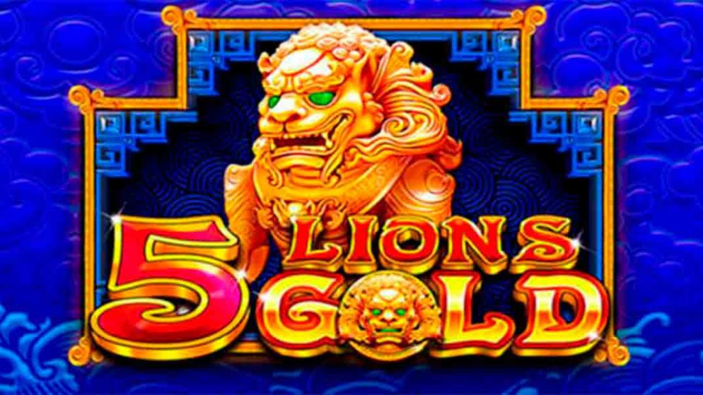 Image depicting the 5 Lions Gold Slot by Pragmatic Play: a thrilling online slot game offering demo, free play, and exciting bonuses. Explore the world of 5 Lions Gold Slot online and experience the captivating gameplay. Discover the game's RTP, read a comprehensive review, and uncover the golden opportunities that await in this popular slot title.