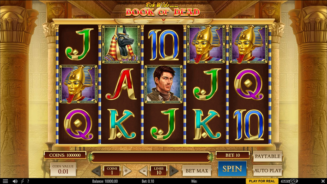 An image depicting the thrilling adventure of Book of Dead, the popular slot game by Play'n GO. Dive into the captivating world of Book of Dead and experience the magic of ancient Egypt. Discover the secrets of the Book of Dead slot, play the Book of Dead demo to practice your skills, and enjoy Book of Dead free play for a risk-free gaming experience. Explore the wonders of Book of Dead online, unlock hidden treasures with exciting bonuses, and learn about the Book of Dead RTP to enhance your winning odds. Read our comprehensive Book of Dead review to uncover the captivating gameplay and immerse yourself in the world of this legendary slot game.