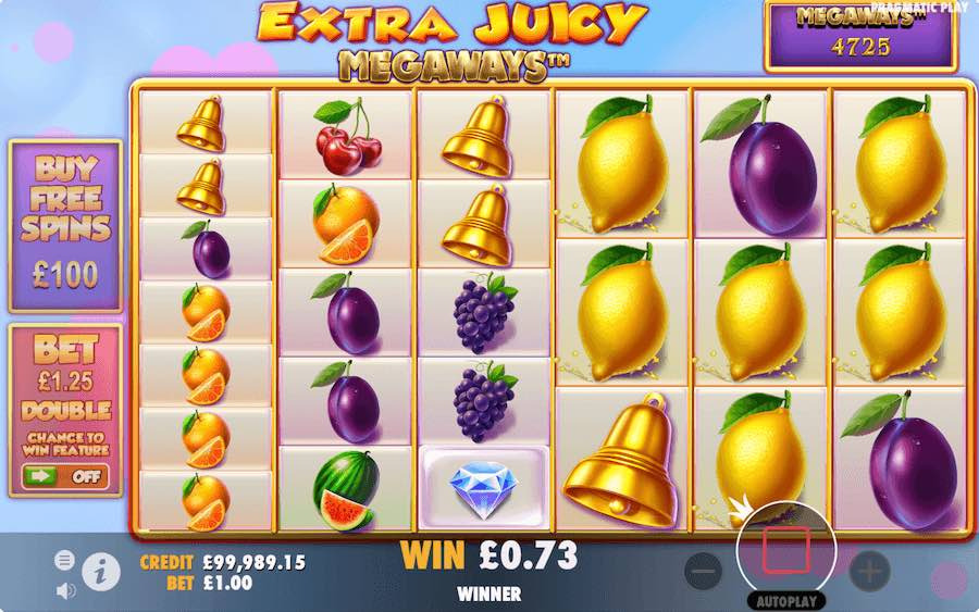 Image representing Extra Juicy Slot by Pragmatic Play - a thrilling online slot game. Experience the excitement with the Extra Juicy Slot demo, enjoy free play, and uncover its bonus features. Learn about the game's RTP, read a comprehensive Extra Juicy Slot review, and dive into the world of this captivating online slot!