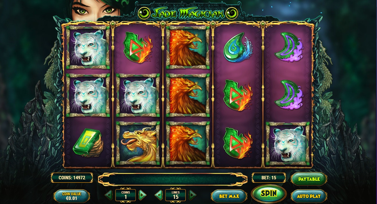 Image depicting the enchanting world of Jade Magician, a captivating online slot game by Play'n GO. Explore the mesmerizing gameplay, bonus features, and RTP in our comprehensive Jade Magician review. Try the Jade Magician demo for free play and experience the magic firsthand. Discover the secrets of the Jade Magician slot and unlock exciting bonuses. Immerse yourself in the mystical realm of Jade Magician online and unleash your winning potential today!