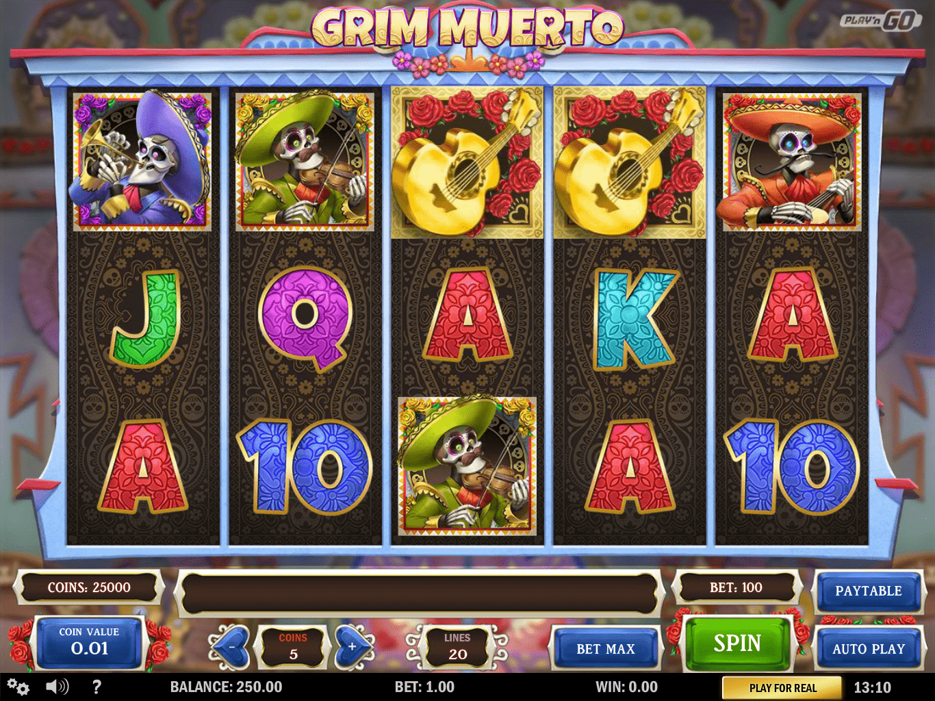 Image depicting the captivating Muerto en Mictlán slot game by Play'n GO. Discover the world of Muerto en Mictlán - play the demo, experience the thrilling gameplay, and explore the bonus features. Learn about Muerto en Mictlán's RTP, read our comprehensive review, and enjoy free play of this online slot.