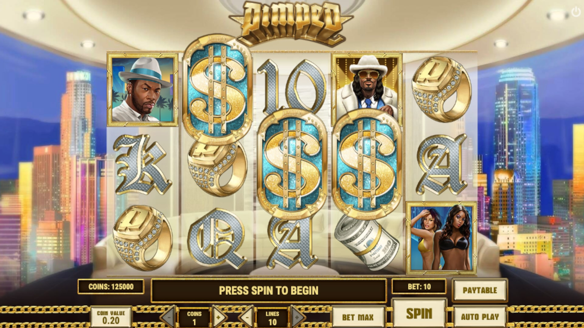 Image depicting the Pimped slot by Play'n GO: a review of the glamorous and feature-rich Pimped slot game. Explore the Pimped demo, enjoy Pimped free play, and learn about the Pimped slot's bonus features, RTP, and online availability. Dive into the world of Pimped and experience the high-rolling lifestyle with this captivating slot game.