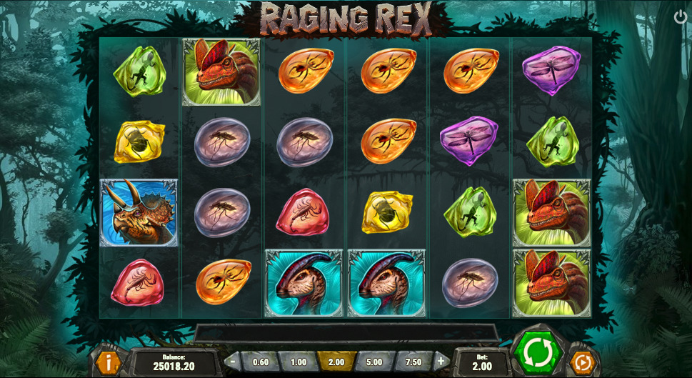 Image depicting the captivating Raging Rex online slot by Play'n GO. Explore the exciting world of Raging Rex with its thrilling gameplay, bonus features, and high RTP. Try the Raging Rex demo for free and experience this prehistoric-themed slot game. Play Raging Rex online for a chance to win big and enjoy the thrilling bonus rounds. Read our detailed Raging Rex review to learn more about this popular slot game.