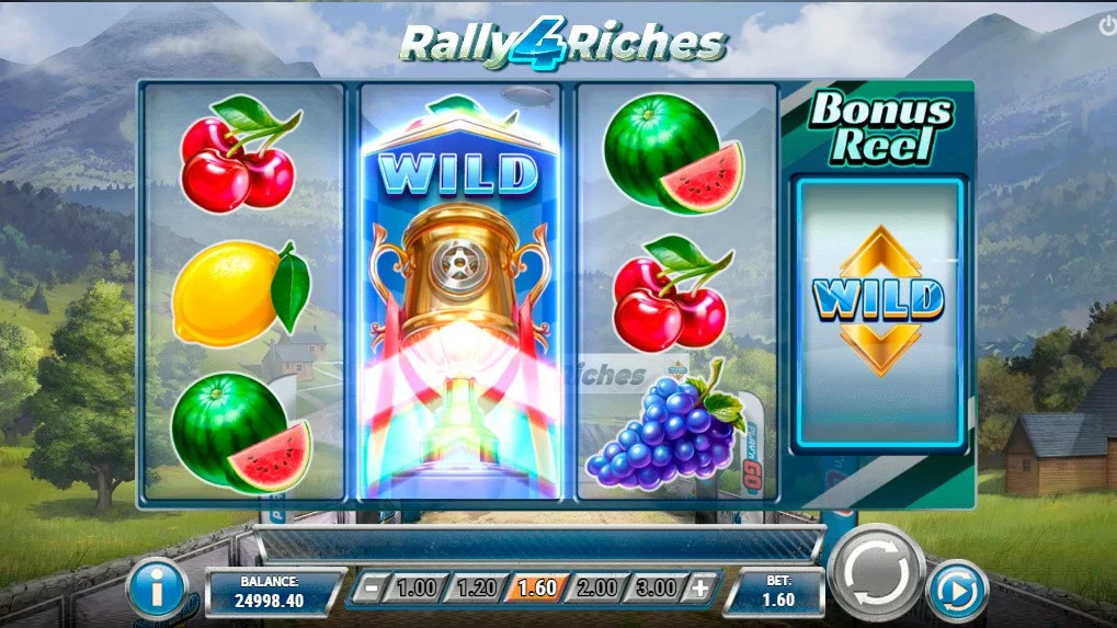 Image of the thrilling Rally 4 Riches slot game by Play'n GO. Experience the excitement of Rally 4 Riches with its captivating design and engaging features. Play the demo version of Rally 4 Riches for free and explore its thrilling gameplay. Spin the reels of the Rally 4 Riches slot to uncover fantastic riches. Enjoy Rally 4 Riches online and discover its exciting bonus features. Discover the RTP and read our detailed Rally 4 Riches review to learn more about this action-packed slot.