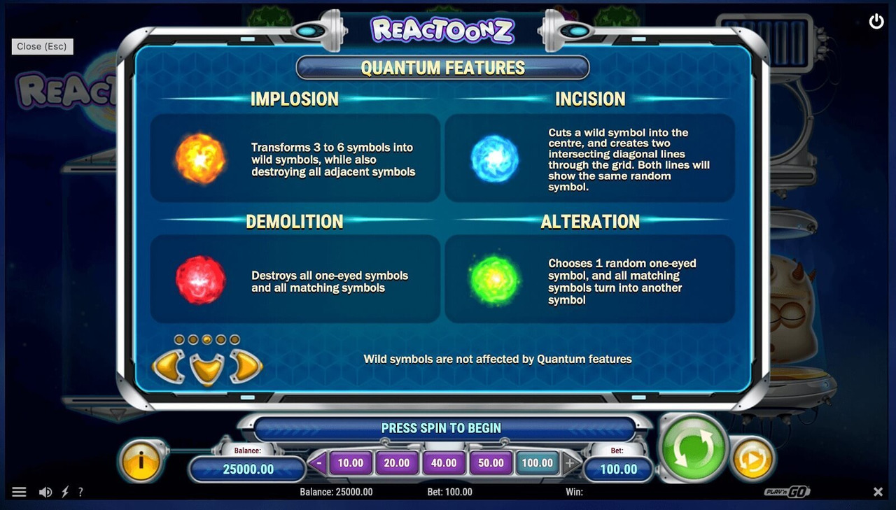 Image showcasing the exciting world of Reactoonz, the popular online slot game by Play'n GO. Explore Reactoonz's thrilling gameplay and features, including the Reactoonz slot, Reactoonz demo for free play, Reactoonz online experience, Reactoonz bonus rounds, Reactoonz RTP, and a comprehensive Reactoonz review. Join the Reactoonz-mania today!